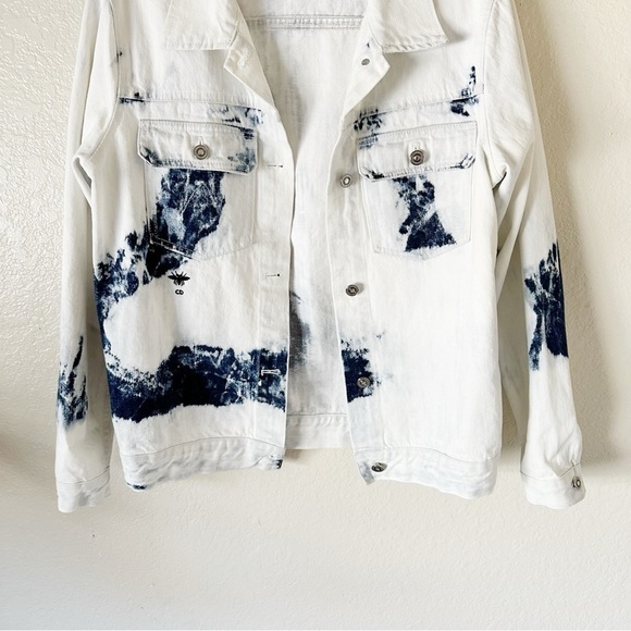 Authentic CHRISTIAN DIOR 2020 Printed Denim Jacket size 4 - Picture 9 of 13